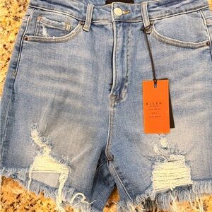 Risen Women's Blue Jean Shorts